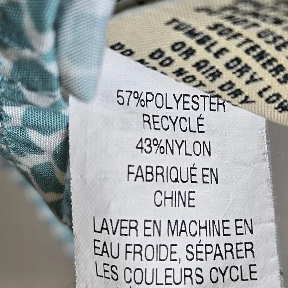 L. L. Bean Western Snap Front Long Sleeve Shirt, Coastal Cowgirl, Blue/White, L - Picture 7 of 16